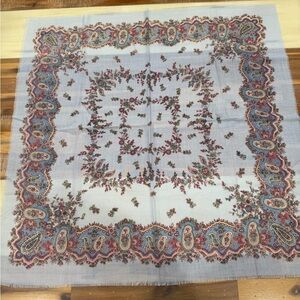 Floral Paisley Square Scarf